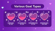 Load image into Gallery viewer, Pixel Heart Goal Widget