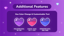 Load image into Gallery viewer, Pixel Heart Goal Widget