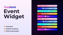 Load image into Gallery viewer, Gradient Event List