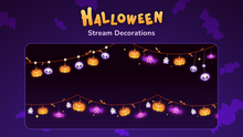 Load image into Gallery viewer, Halloween Stream Decorations for Streamlabs, StreamElements, and OBS
