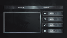 Load image into Gallery viewer, Heavy Rain — Stream Header, Label and Webcam Overlay Pack for OBS
