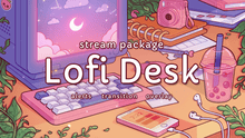 Load image into Gallery viewer, Lofi Desk - Twitch Overlay and Alerts Package for OBS Studio
