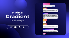 Load image into Gallery viewer, Minimal Gradient Chat Widget