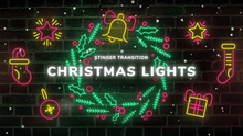 Load image into Gallery viewer, Christmas Lights - Stinger Transition for Twitch, Youtube and Facebook