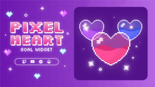 Load image into Gallery viewer, Pixel Heart Goal Widget