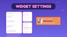 Load image into Gallery viewer, Twitch New Chatter Welcome Widget with Avatar & Glow Effects for StreamElements & OBS Studio