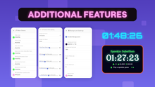 Load and play video in Gallery viewer, Minimal Subathon Widget • Clean Countdown Timer for Twitch & YouTube • Followers, Subs, Tips, Bits, Superchat • Chat Commands + Full Customization • OBS (Streamelements)
