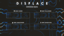 Load and play video in Gallery viewer, Displace - Twitch Overlay and Alerts Package for OBS Studio