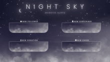 Load and play video in Gallery viewer, Night Sky - Twitch Overlay and Alerts Package for OBS Studio