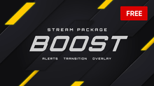 Load image into Gallery viewer, Boost - FREE Twitch Overlay and Alerts Package for OBS
