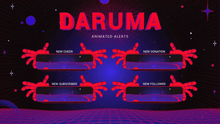Load image into Gallery viewer, Daruma - Animated Alerts for Twitch, Youtube and Facebook Gaming