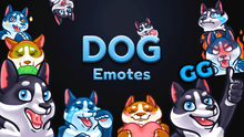 Load image into Gallery viewer, Dog Custom Emotes for Twitch, Youtube and Discord  | Download Now!
