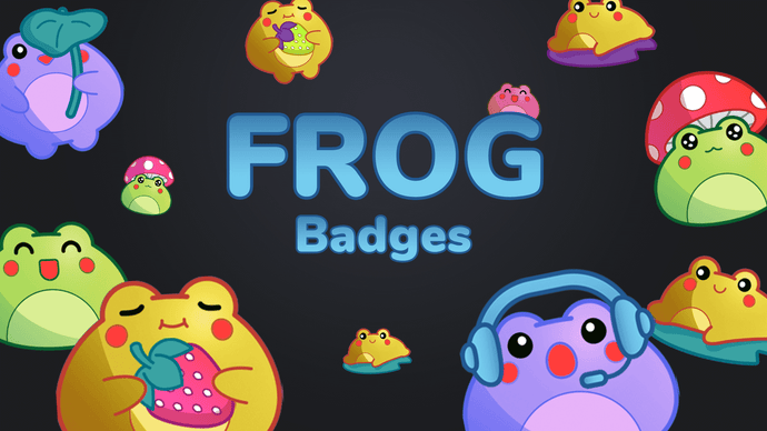 Frog Custom Badges for Twitch, Youtube and Discord
