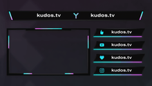 Load image into Gallery viewer, Modern — Stream Header, Label and Webcam Overlay Pack for OBS