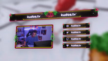 Load and play video in Gallery viewer, Neon Christmas — Stream Header, Label and Webcam Overlay Pack for OBS