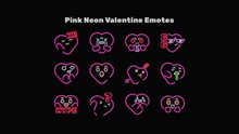 Load image into Gallery viewer, Neon Valentine Emotes for Twitch, Youtube and Discord | Download Now!