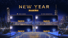 Load image into Gallery viewer, New Year 2022 Animated Alerts for Twitch, Youtube and Facebook