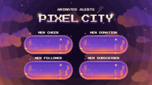 Load image into Gallery viewer, Pixel City - Animated Alerts for Twitch, Youtube and Facebook Gaming