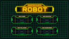 Load image into Gallery viewer, Robot - Animated Alerts for Twitch, Youtube and Facebook Gaming