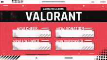 Load image into Gallery viewer, Valorant - Animated Alerts for Twitch, Youtube and Facebook Gaming