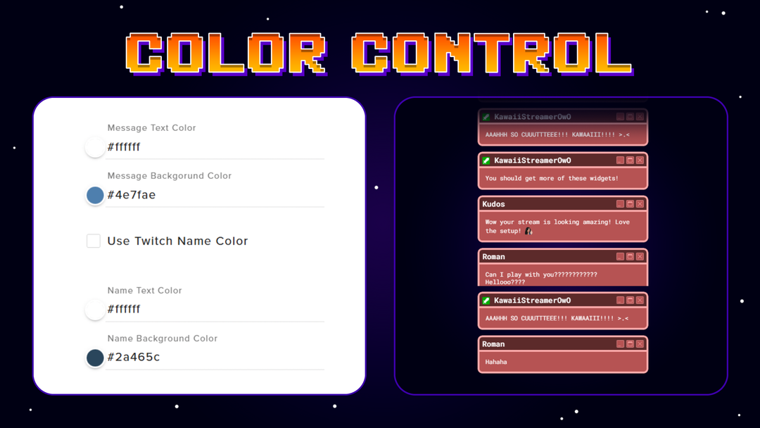 Retro Lofi Twitch Chat Widget for StreamElements & OBS Studio