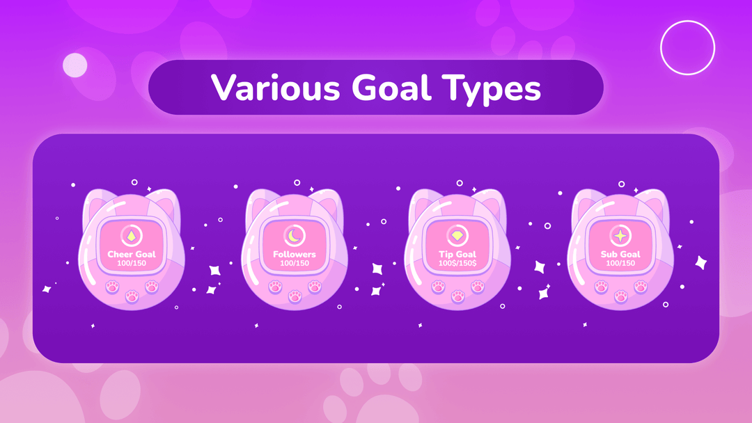 Tamagotchi Goal Widget