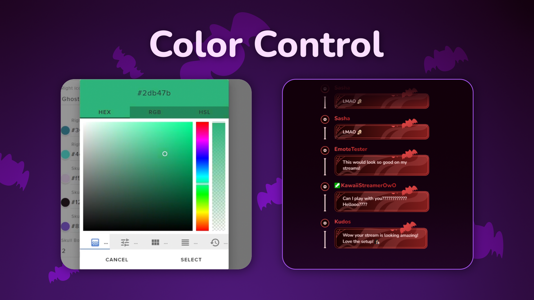 Halloween Twitch Chat Widget for StreamElements & OBS Studio