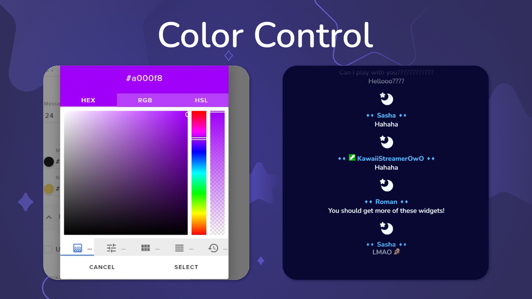 Moon Twitch Chat Widget for StreamElements & OBS Studio