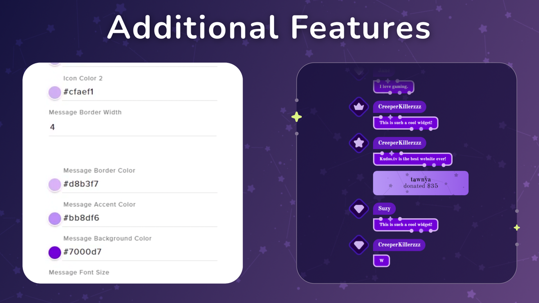 Cosmic Twitch Chat Widget for StreamElements & OBS Studio