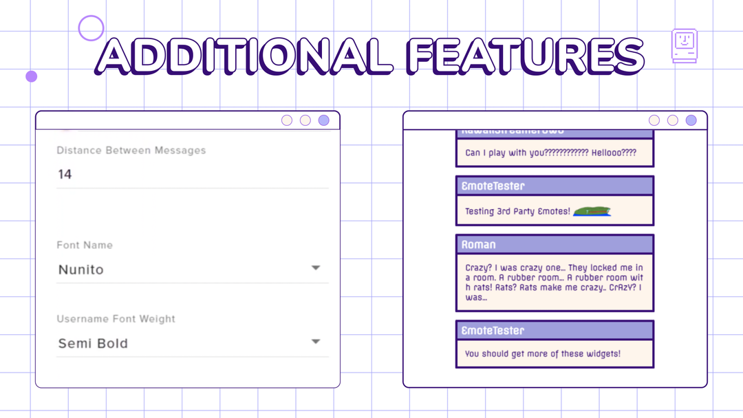 Cute Lofi Twitch Chat Widget for StreamElements & OBS Studio
