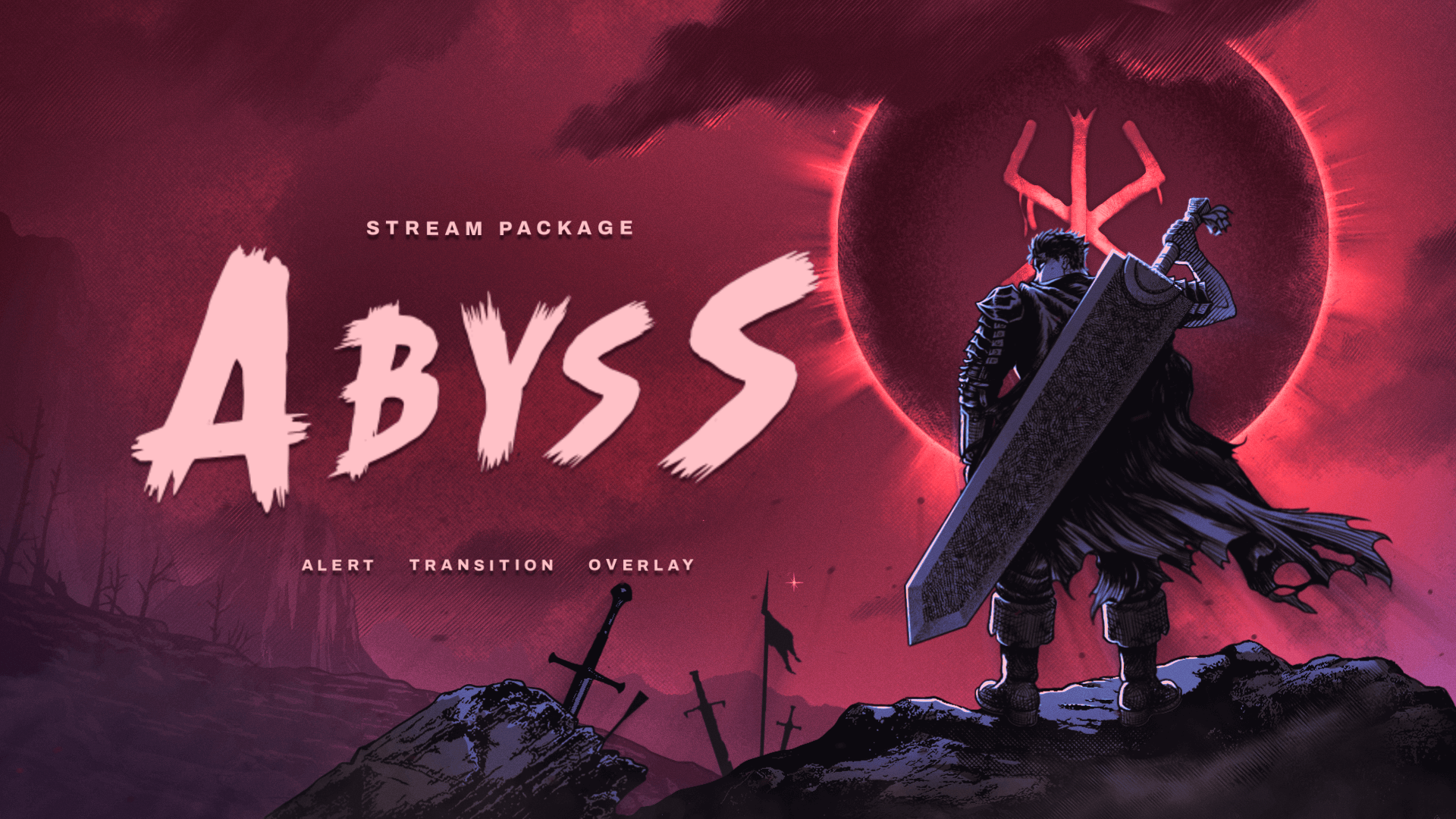 Abyss -  Berserk Twitch Overlay and Alerts Package for OBS Studio