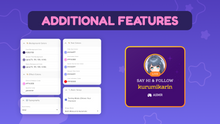 Load image into Gallery viewer, Cute Shoutout Widget for OBS • Automated Streamer Spotlight Overlay (StreamElements)
