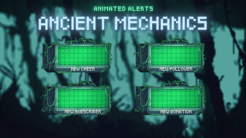 Ancient Mechanics - Animated Alerts for Twitch and Youtube