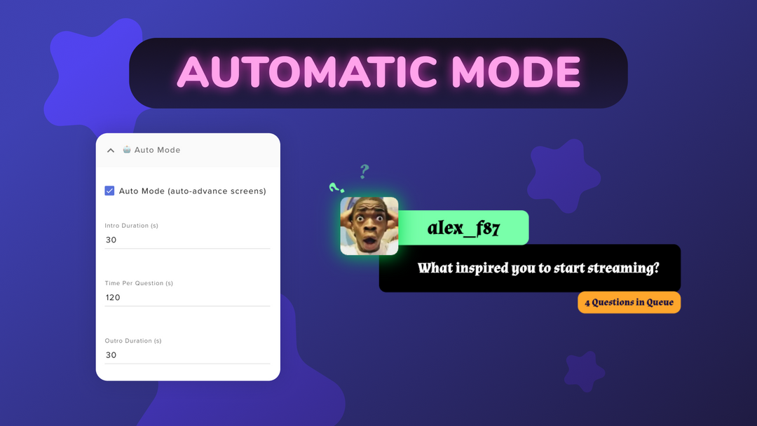 Q&A Chat Widget for Twitch and OBS Interactive Question Overlay (StreamElements)