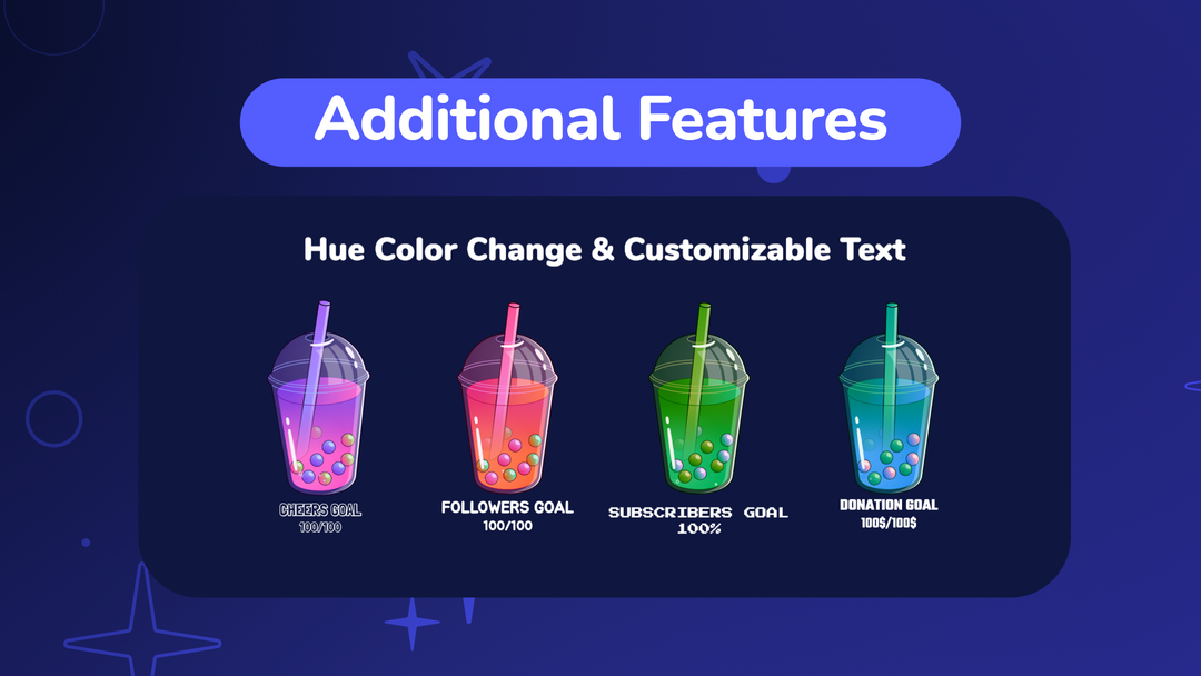 Boba Drink Goal Widget