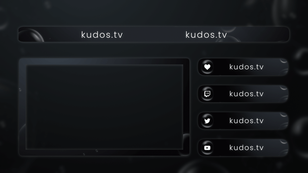 Bubbles — Stream Header, Label and Webcam Overlay Pack for OBS