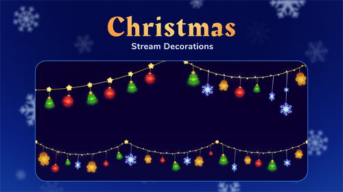 Christmas Stream Decorations for Streamlabs, StreamElements, and OBS