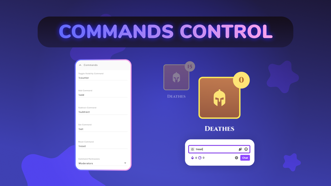 Cute Twitch Counter Widget for StreamElements & OBS Studio