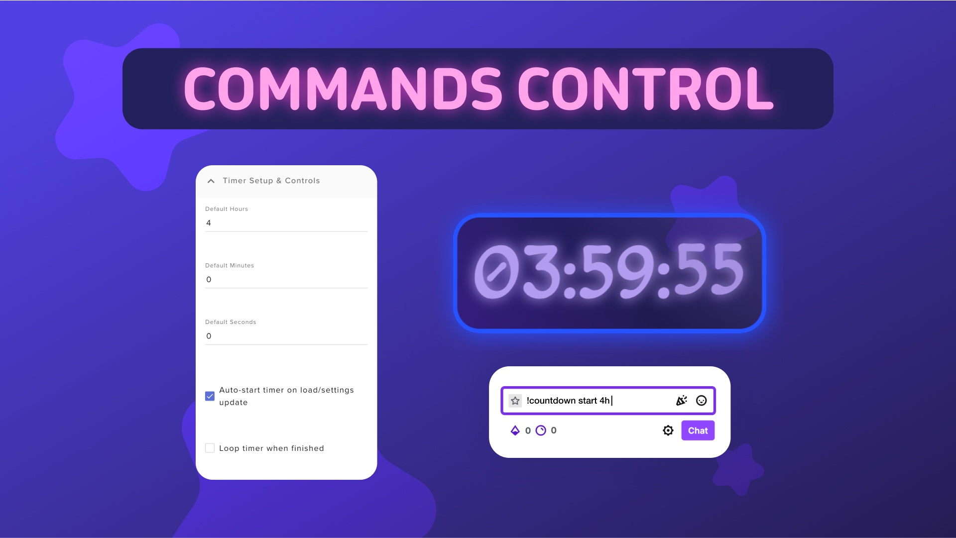 Twitch Countdown Timer Widget for StreamElements & OBS Studio