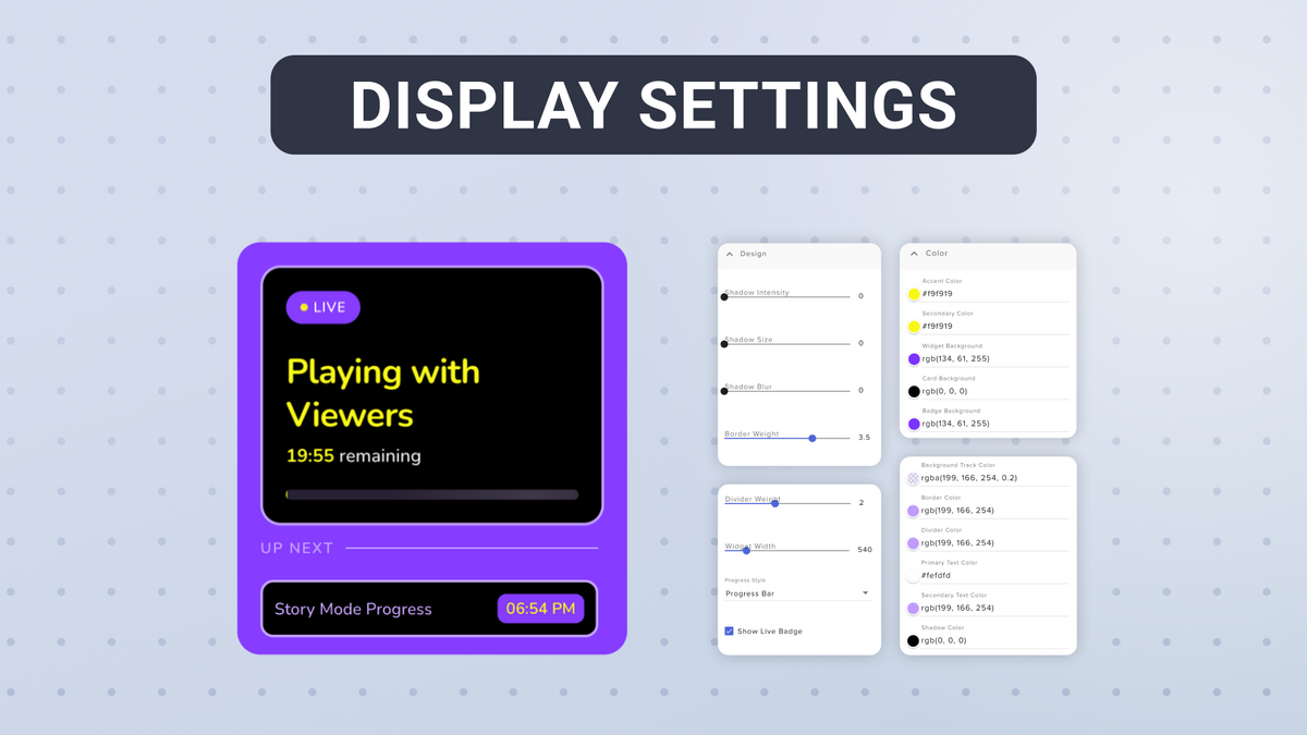 Stream View Display Interactive Stream Schedule Twitch Widget – Live Show Timer Overlay for ...