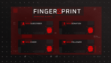 Load image into Gallery viewer, Fingerprint - Animated Alerts for Twitch, Youtube and Facebook Gaming

