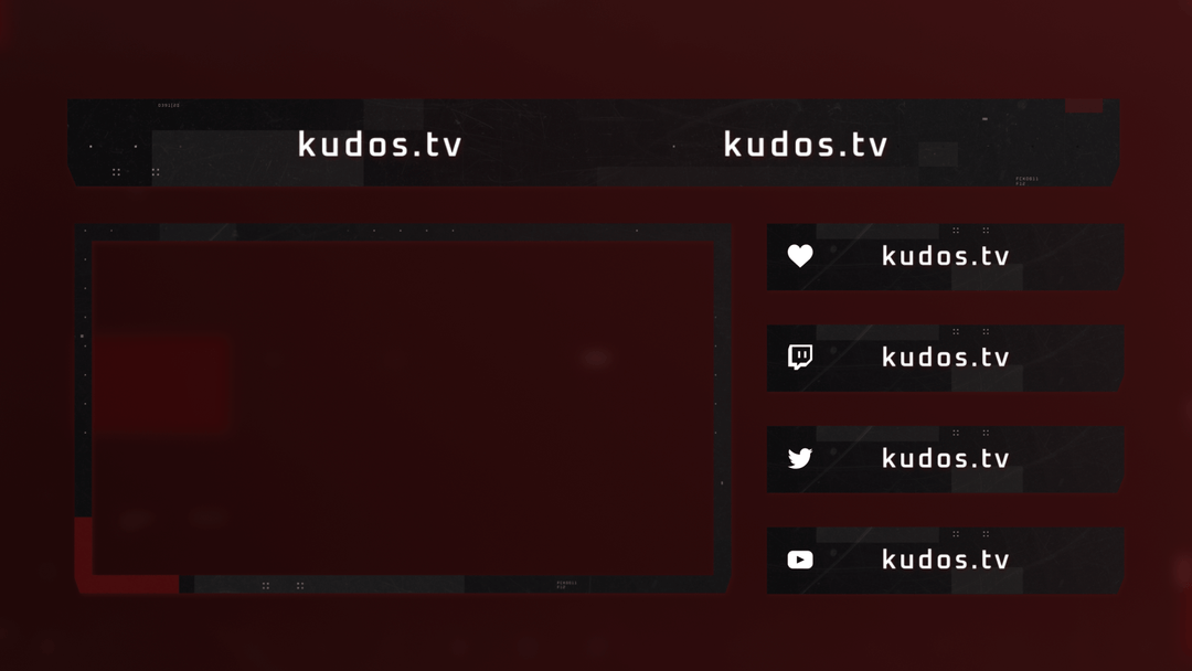Fingerprint — Stream Header, Label and Webcam Overlay Pack for OBS