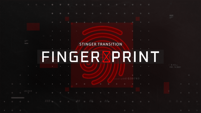 Fingerprint - Stinger Transition for Twitch, Youtube and Facebook