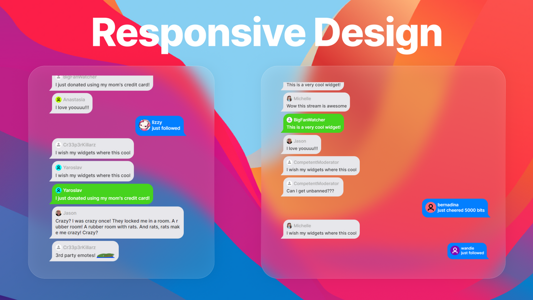 Messenger Twitch Chat Widget for StreamElements & OBS Studio