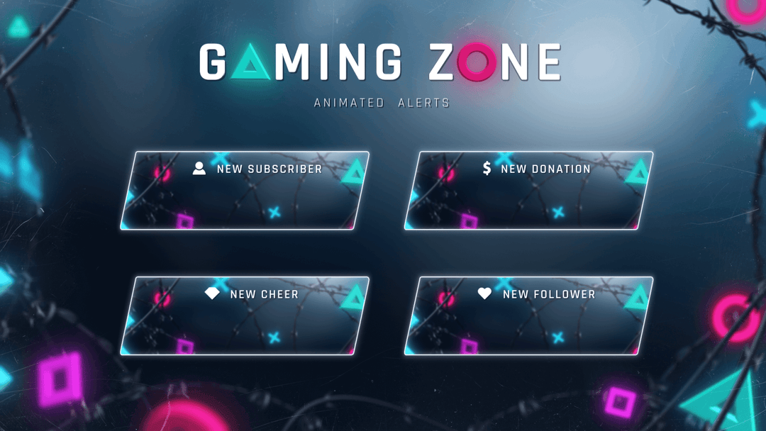 Gaming Zone - Animated Alerts for Twitch, Youtube and Facebook Gaming