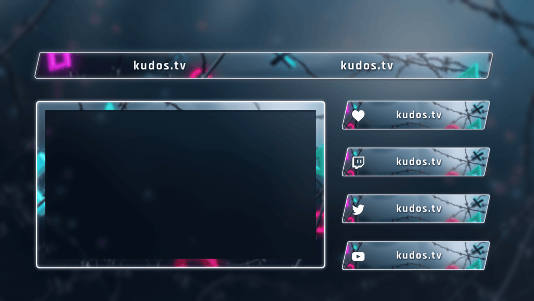 Gaming Zone — Stream Header, Label and Webcam Overlay Pack for OBS