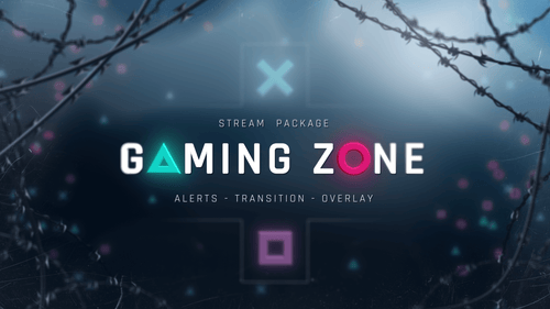 Gaming Zone - Twitch Overlay and Alerts Package for OBS Studio
