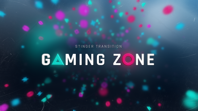 Gaming Zone - Stinger Transition for Twitch, Youtube and Facebook