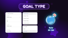 Load image into Gallery viewer, Potion Bottle Goal Widget for Twitch &amp; YouTube – Glass Liquid Goal Tracker for OBS Studio &amp; StreamElements
