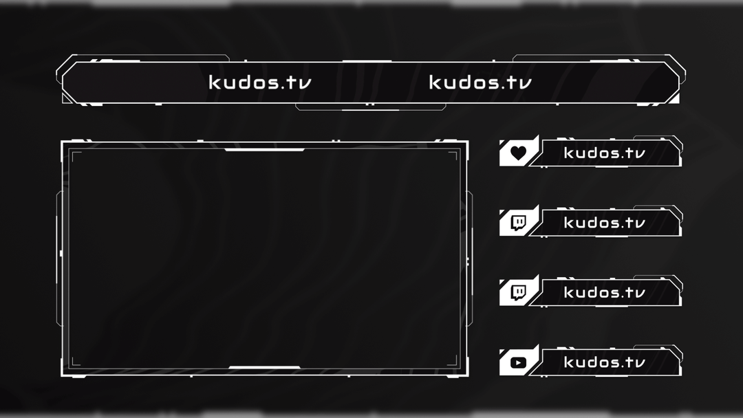 Kairo — Stream Header, Label and Webcam Overlay Pack for OBS